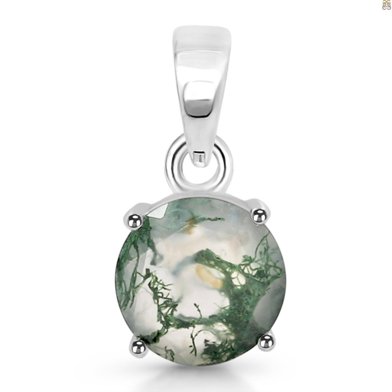 Moss Agate Pendant MOA-RDP-964