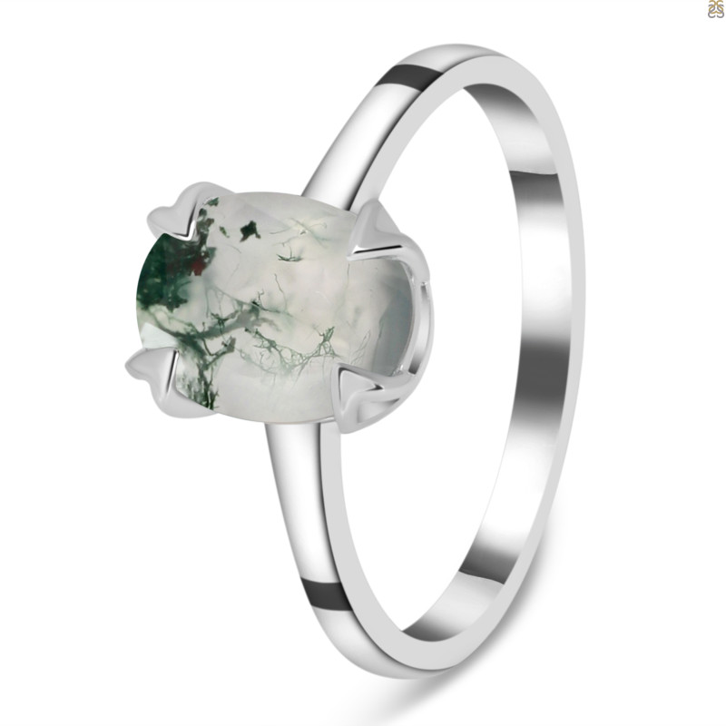 Moss Agate Ring