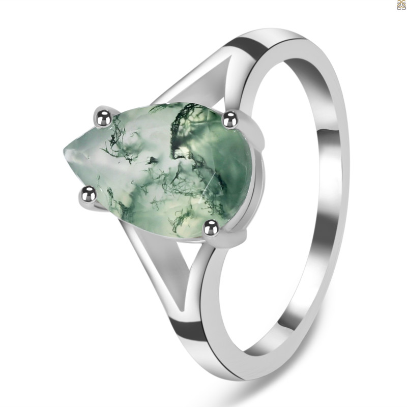 Moss Agate Ring