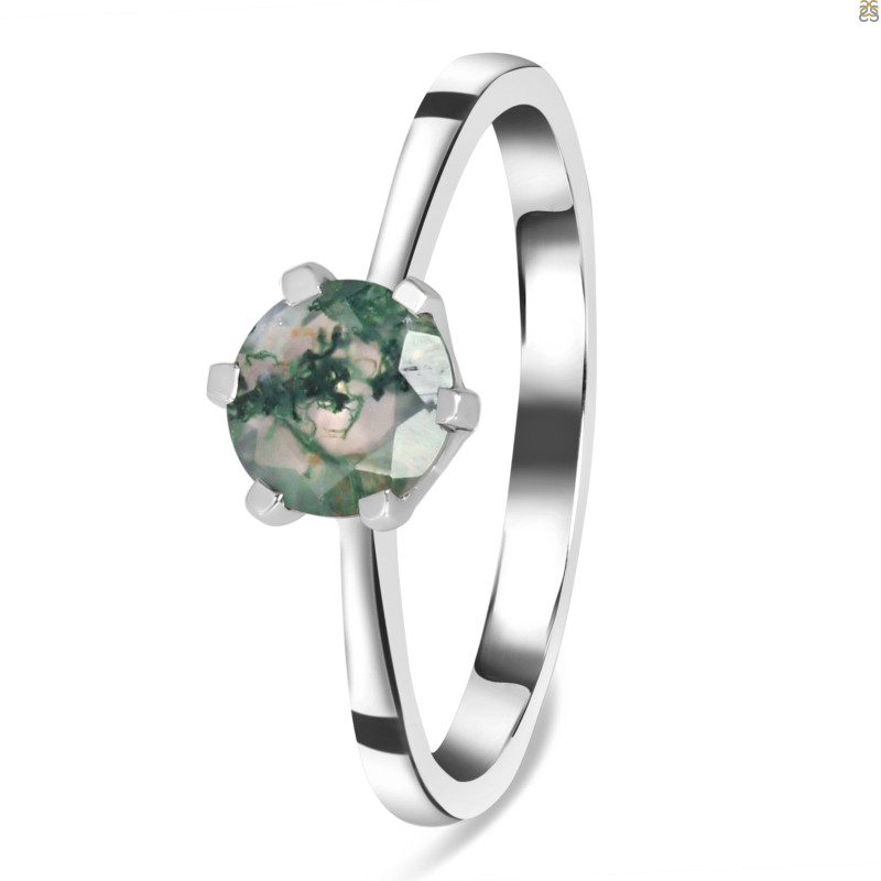 Moss Agate Ring