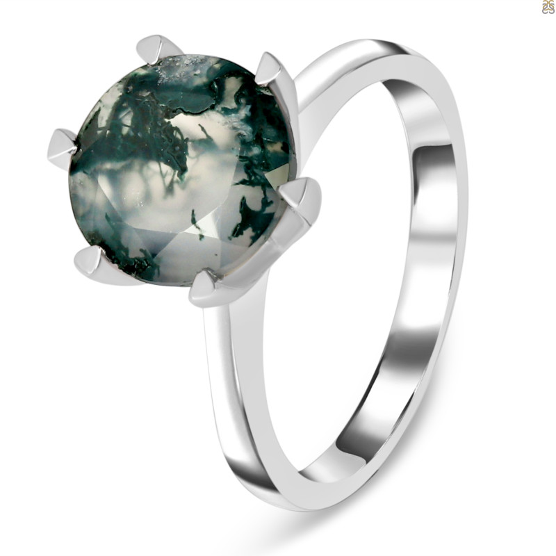 Moss Agate Ring