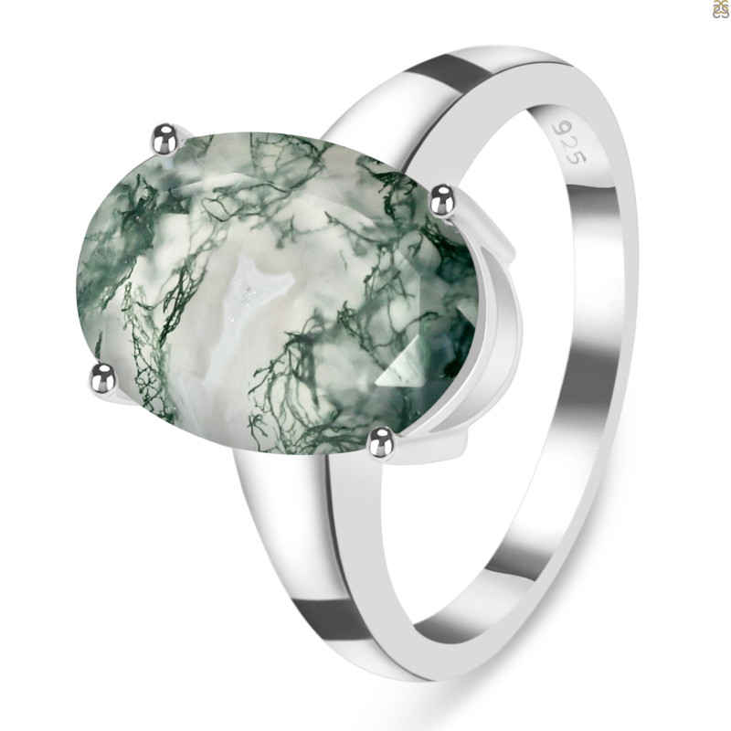 Moss Agate Ring
