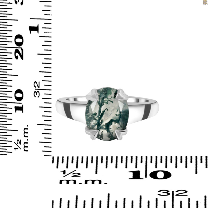 Moss Agate Ring MOA-RDR-3000