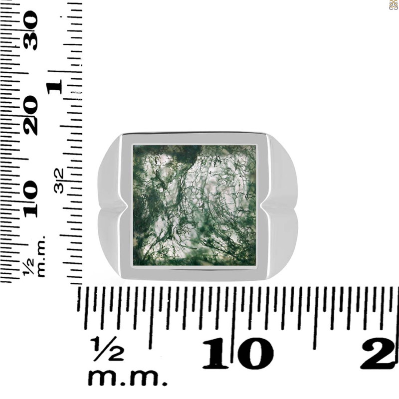 Moss Agate Ring MOA-RDR-3267.