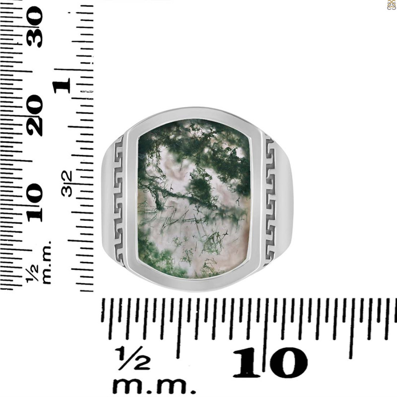 Moss Agate Ring MOA-RDR-3268.