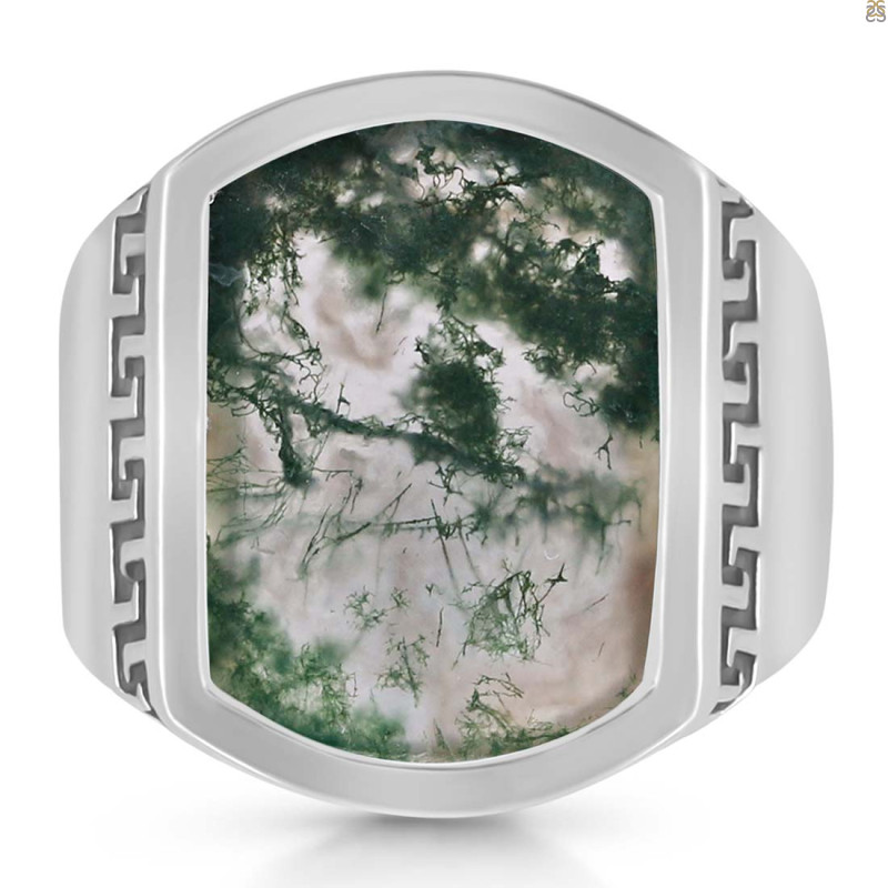 Moss Agate Ring MOA-RDR-3268.