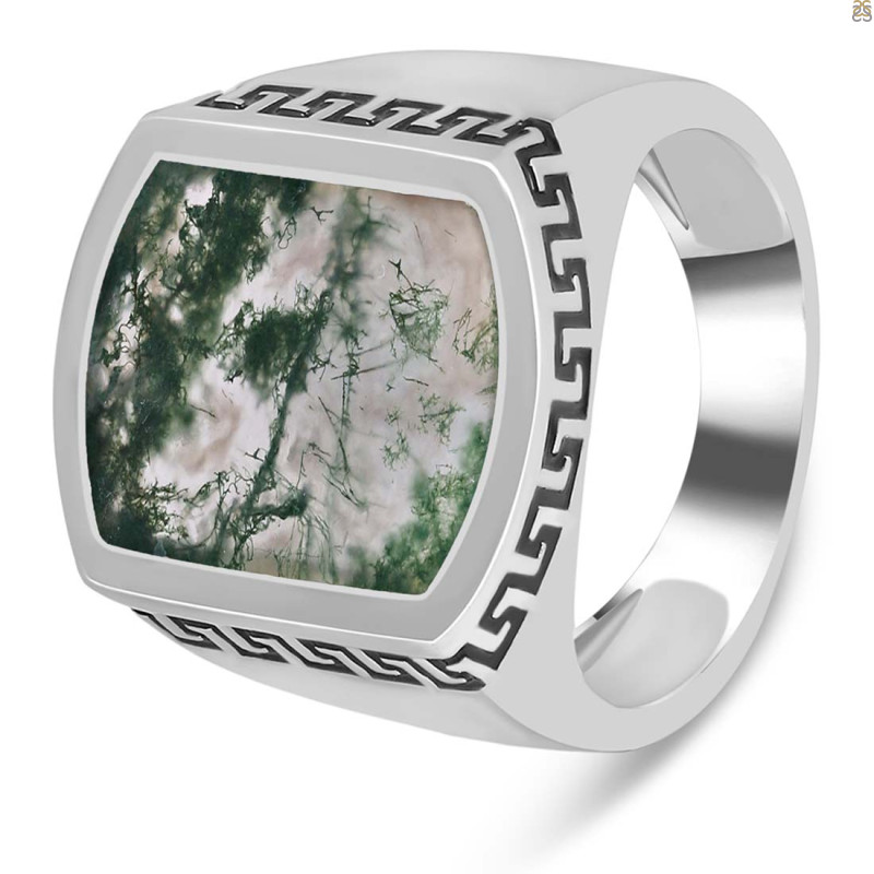 Moss Agate Ring