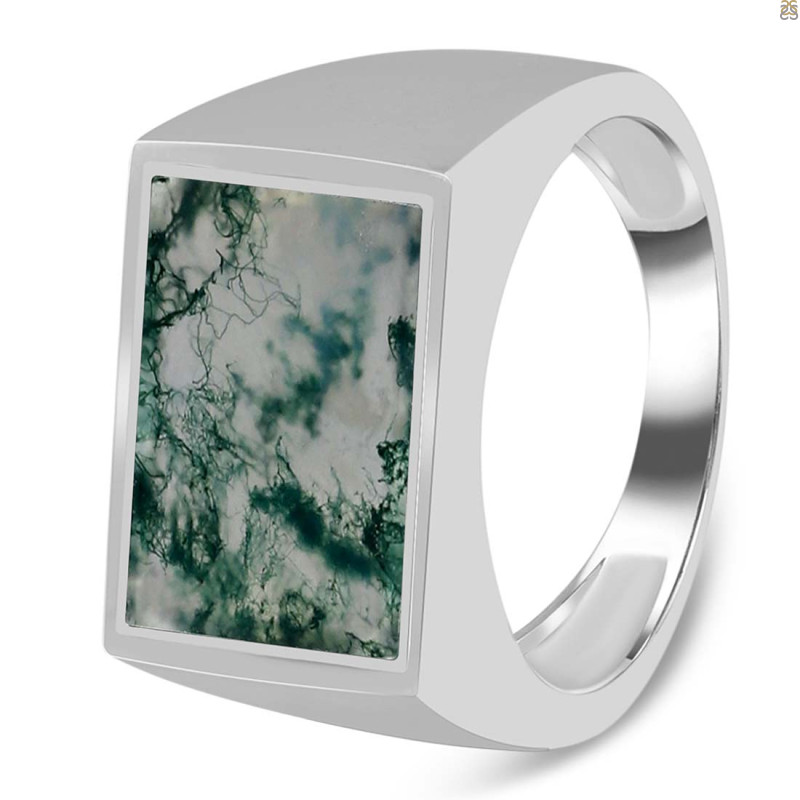 Moss Agate Ring