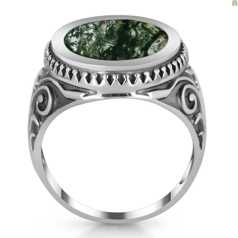 Moss Agate Ring MOA-RDR-3271.