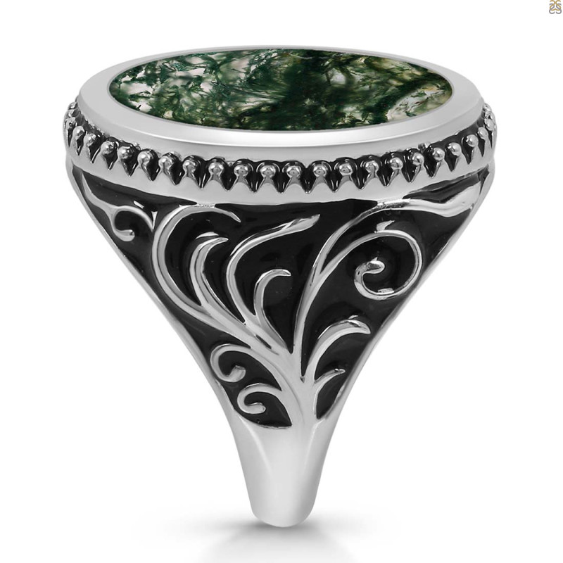 Moss Agate Ring MOA-RDR-3271.