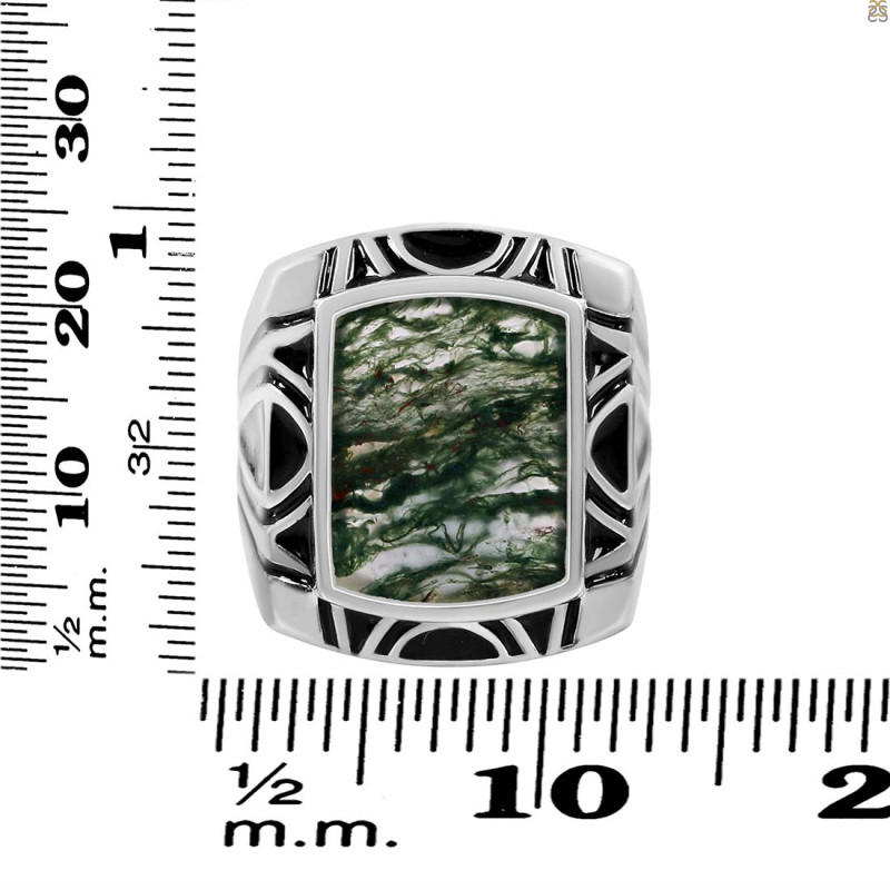 Moss Agate Ring MOA-RDR-3272.