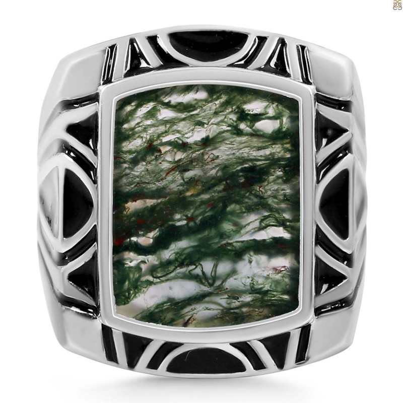 Moss Agate Ring MOA-RDR-3272.
