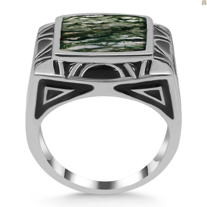 Moss Agate Ring MOA-RDR-3272.