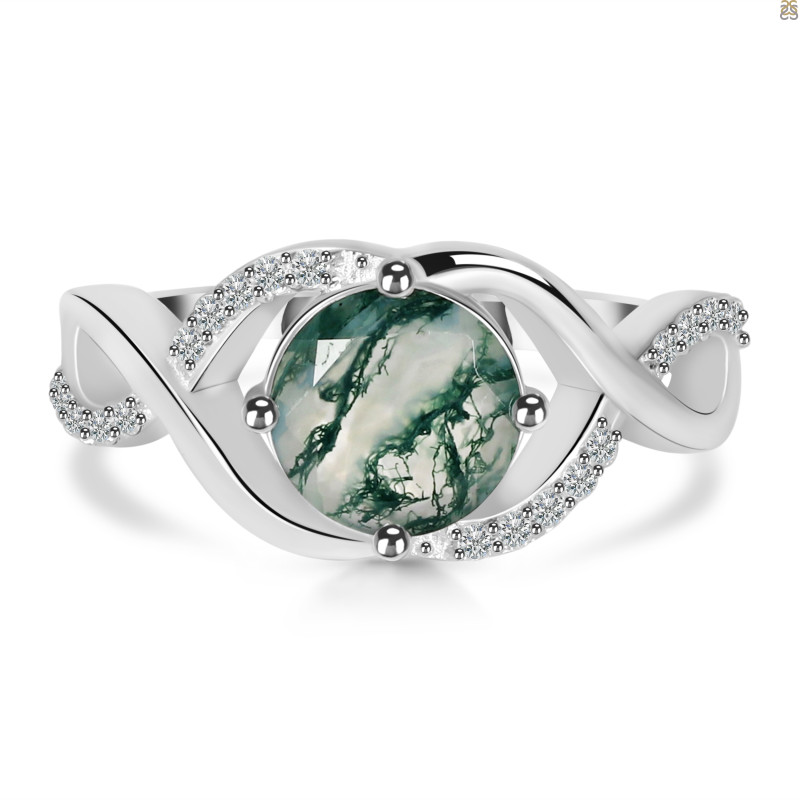 Moss Agate Ring MOA-RDR-3325