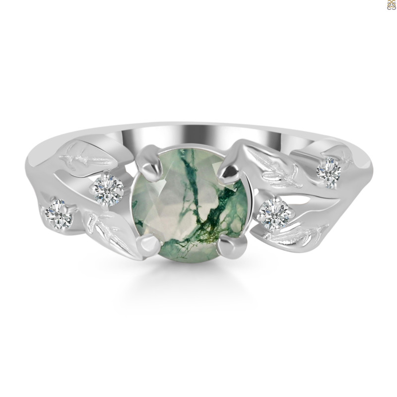 Moss Agate Ring MOA-RDR-3327