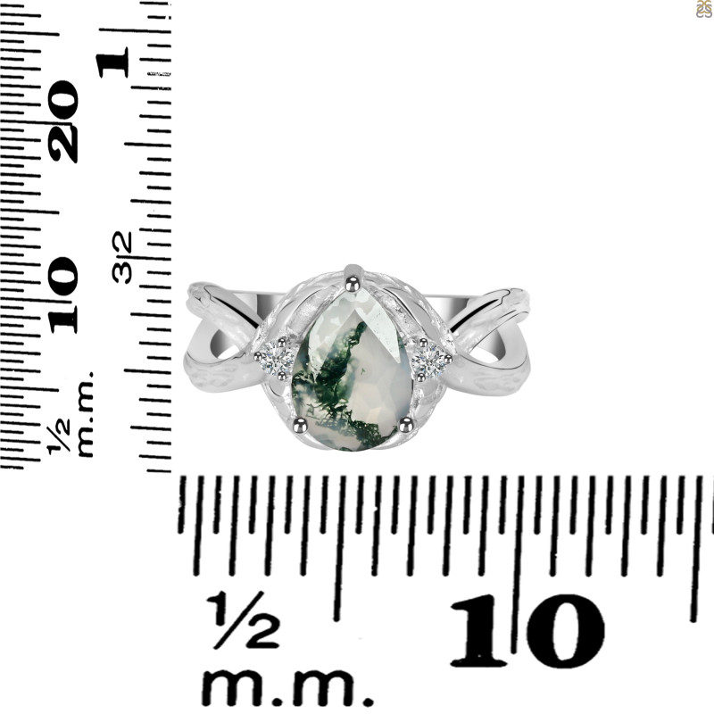 Moss Agate Ring MOA-RDR-3334