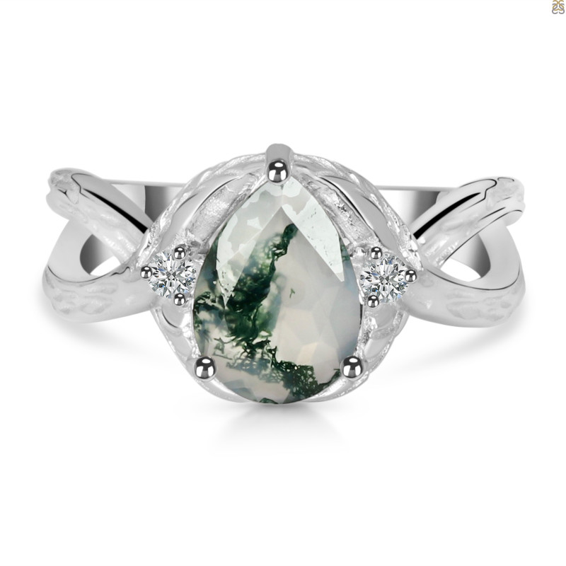Moss Agate Ring MOA-RDR-3334