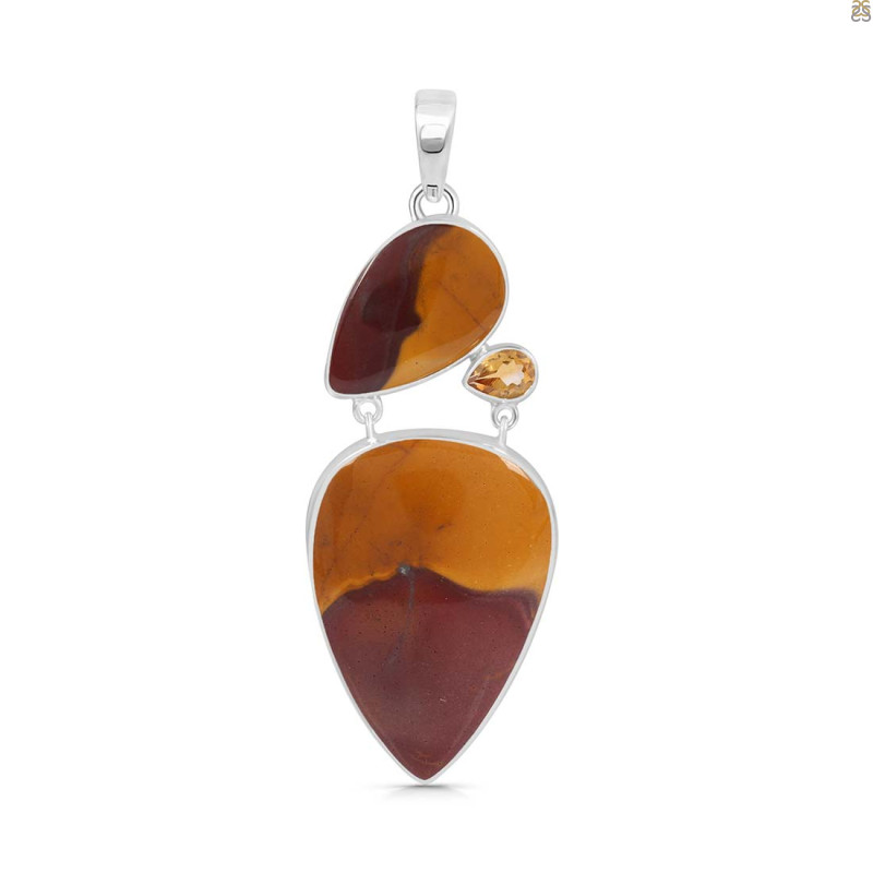 Mookaite Pendant-2SP MOK-1-60