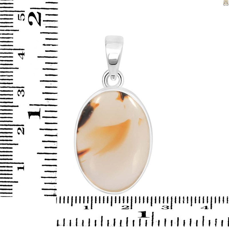 Montana Agate Pendant-SP MTA-1-12