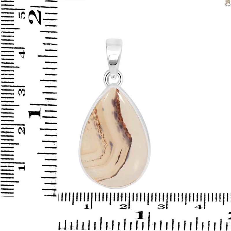 Montana Agate Pendant-SP MTA-1-17