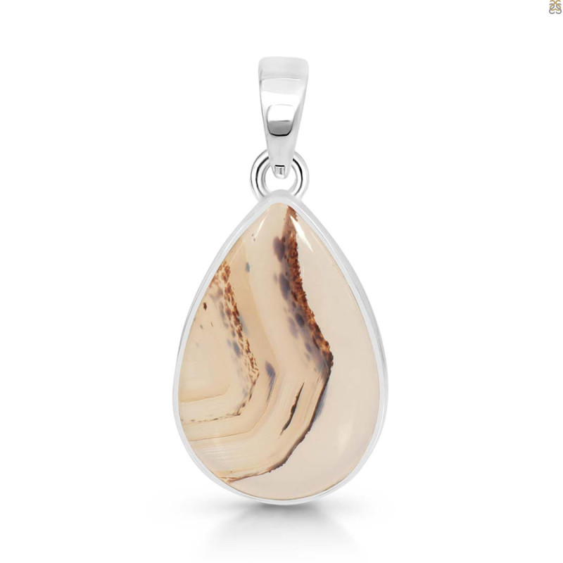 Montana Agate Pendant-SP MTA-1-17
