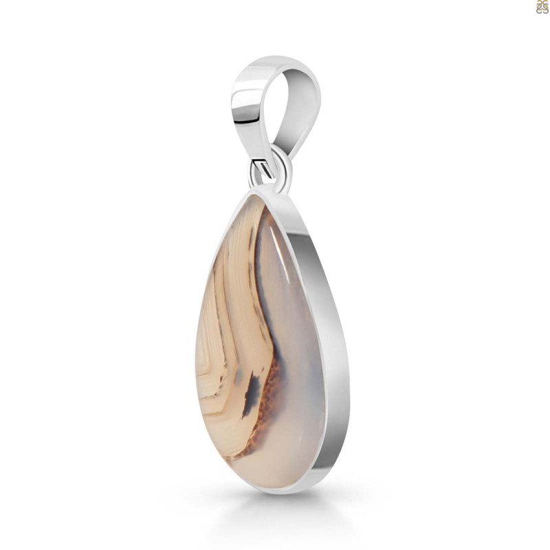 Montana Agate Pendant-SP MTA-1-17