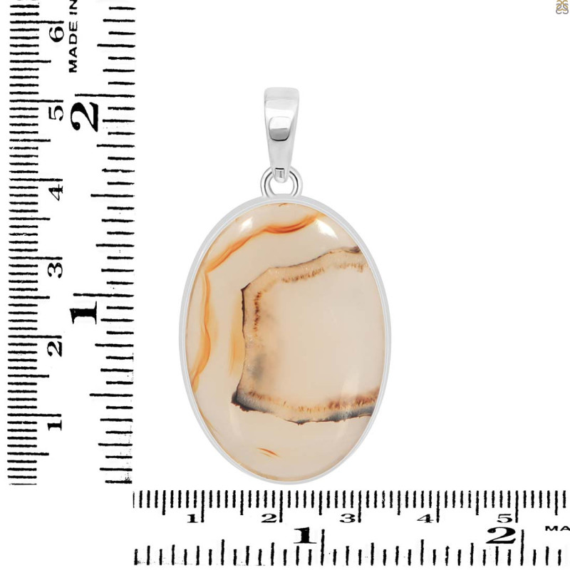 Montana Agate Pendant-SP MTA-1-234