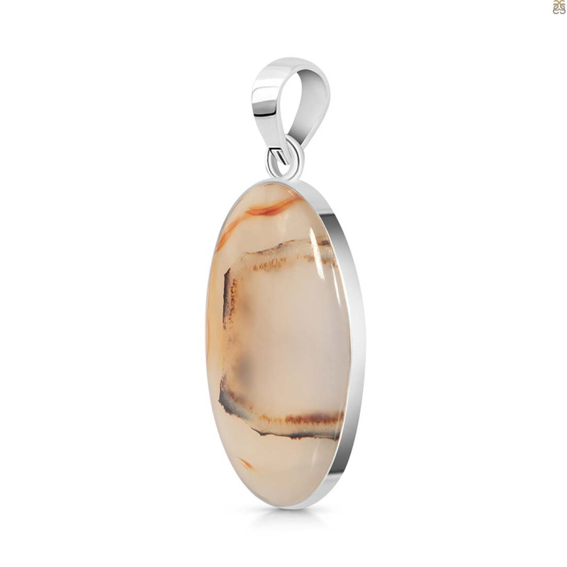 Montana Agate Pendant-SP