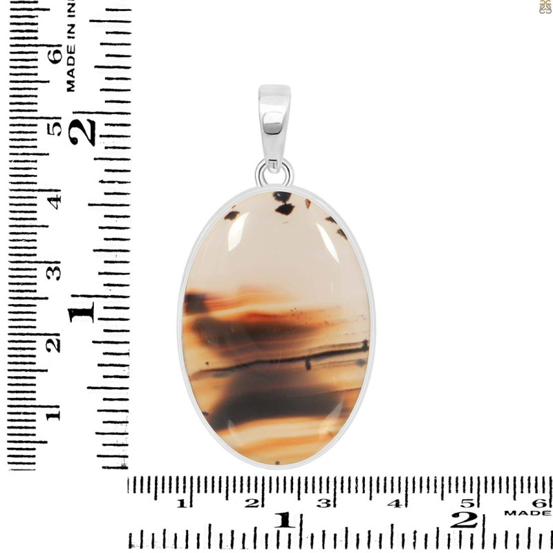 Montana Agate Pendant-SP MTA-1-235