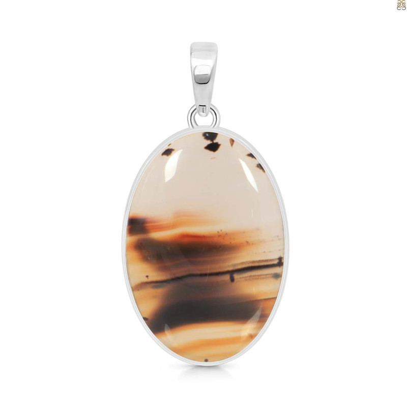 Montana Agate Pendant-SP MTA-1-235