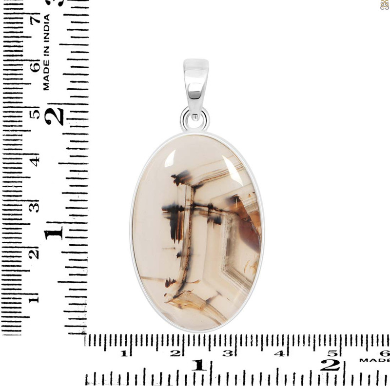Montana Agate Pendant-SP MTA-1-237