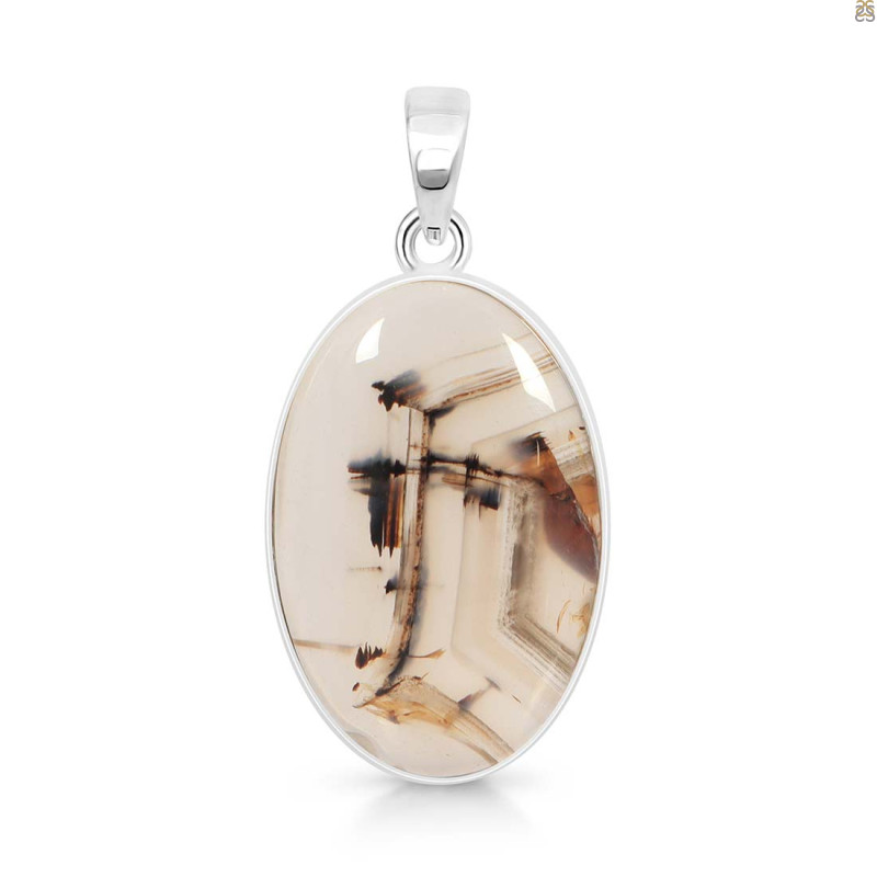 Montana Agate Pendant-SP MTA-1-237