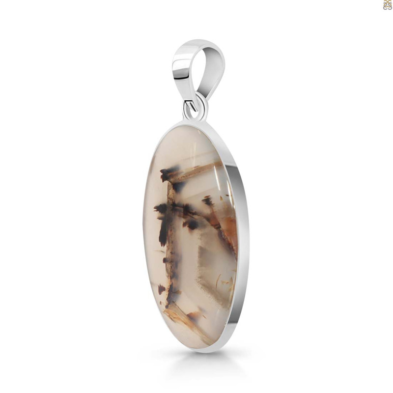 Montana Agate Pendant-SP