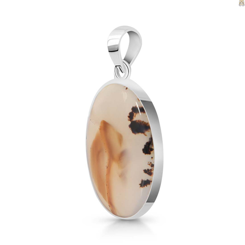 Montana Agate Pendant-SP