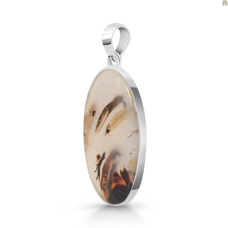 Montana Agate Pendant-SP