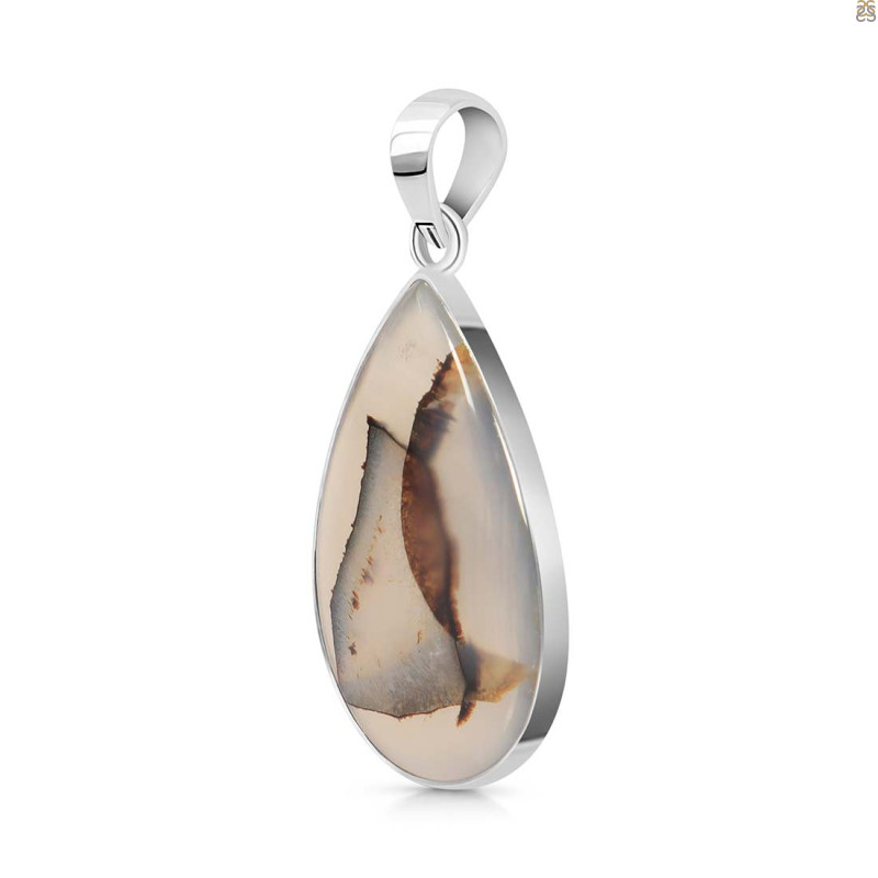 Montana Agate Pendant-SP