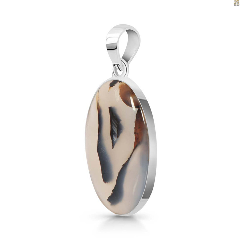 Montana Agate Pendant-SP