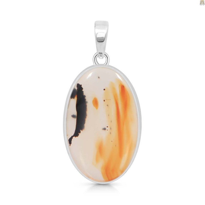 Montana Agate Pendant-SP MTA-1-244
