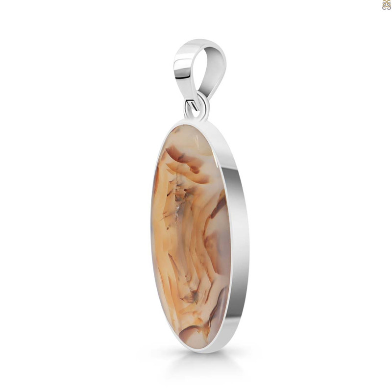Montana Agate Pendant-SP