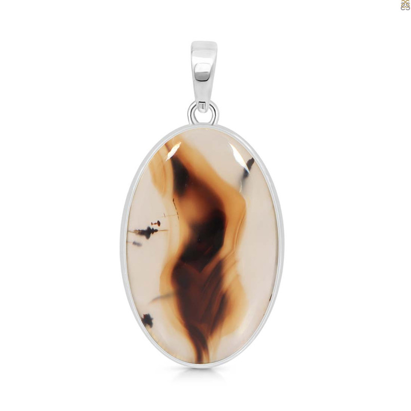 Montana Agate Pendant-SP MTA-1-247