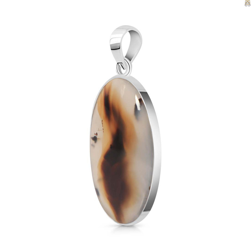Montana Agate Pendant-SP