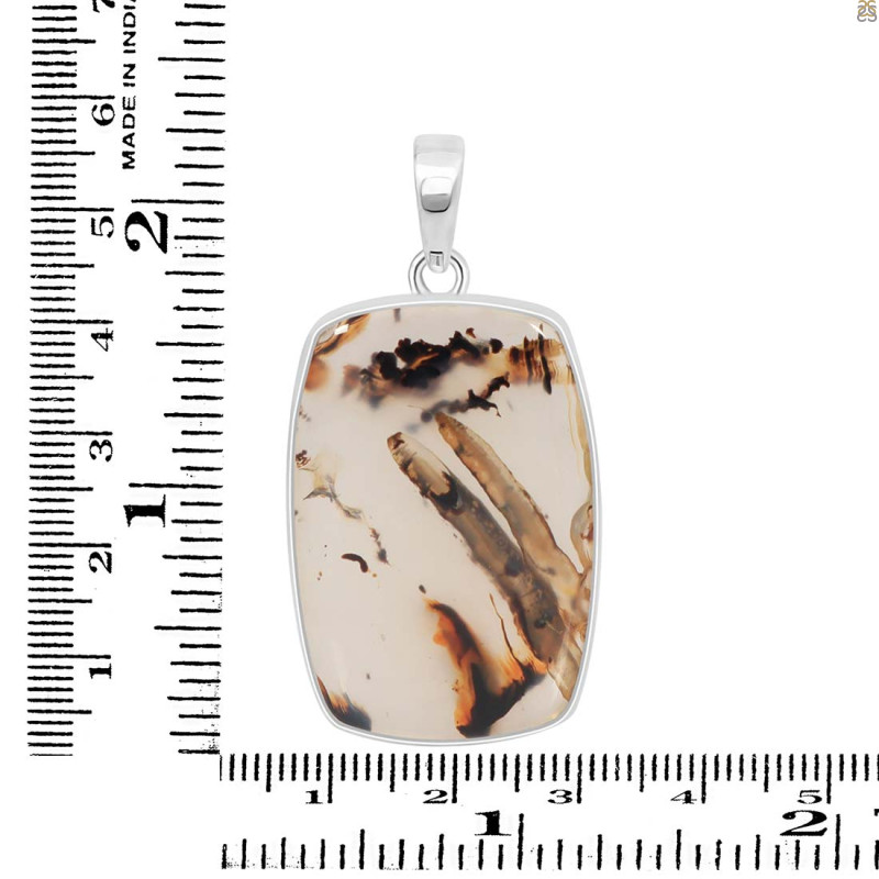 Montana Agate Pendant-SP MTA-1-250