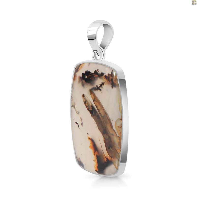 Montana Agate Pendant-SP