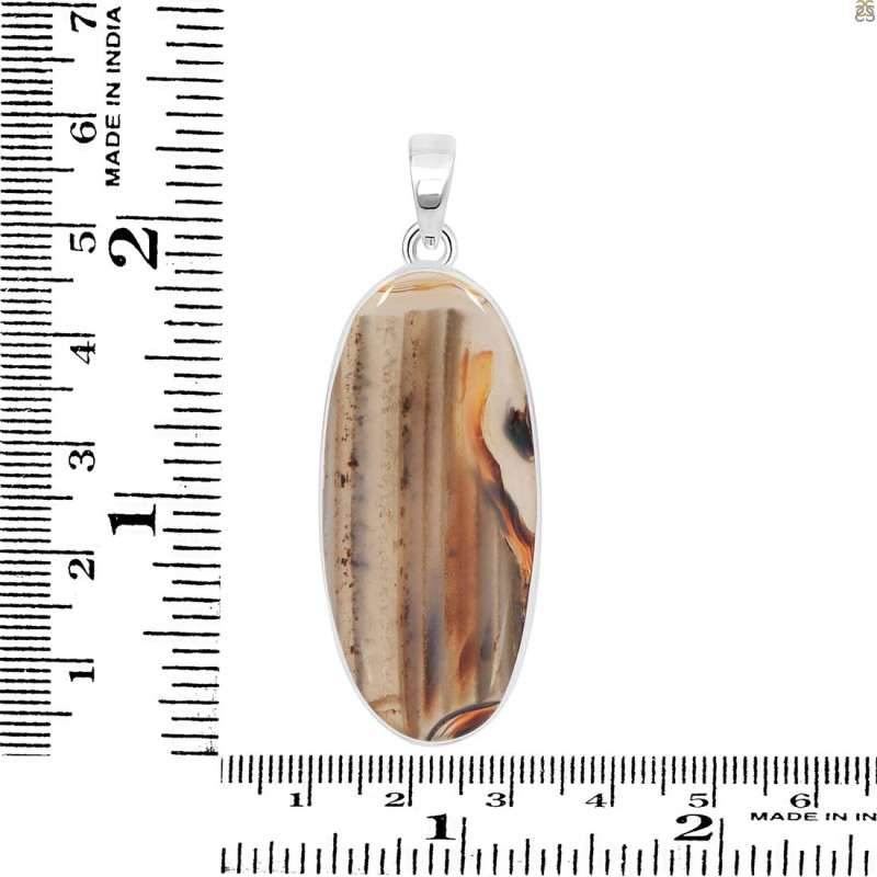 Montana Agate Pendant-SP MTA-1-251