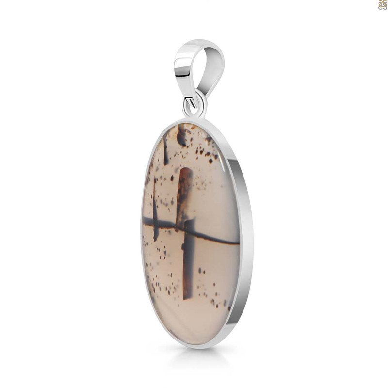Montana Agate Pendant-SP