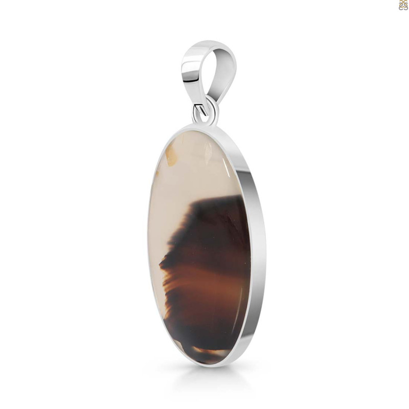 Montana Agate Pendant-SP
