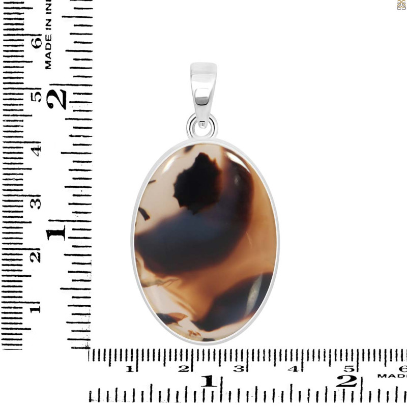 Montana Agate Pendant-SP MTA-1-254