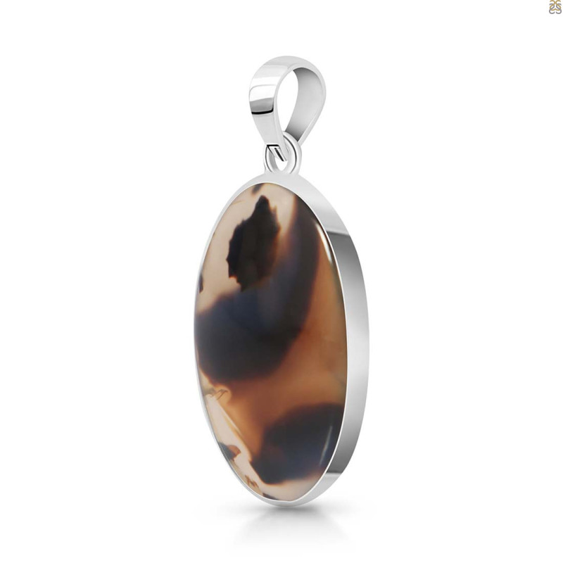 Montana Agate Pendant-SP