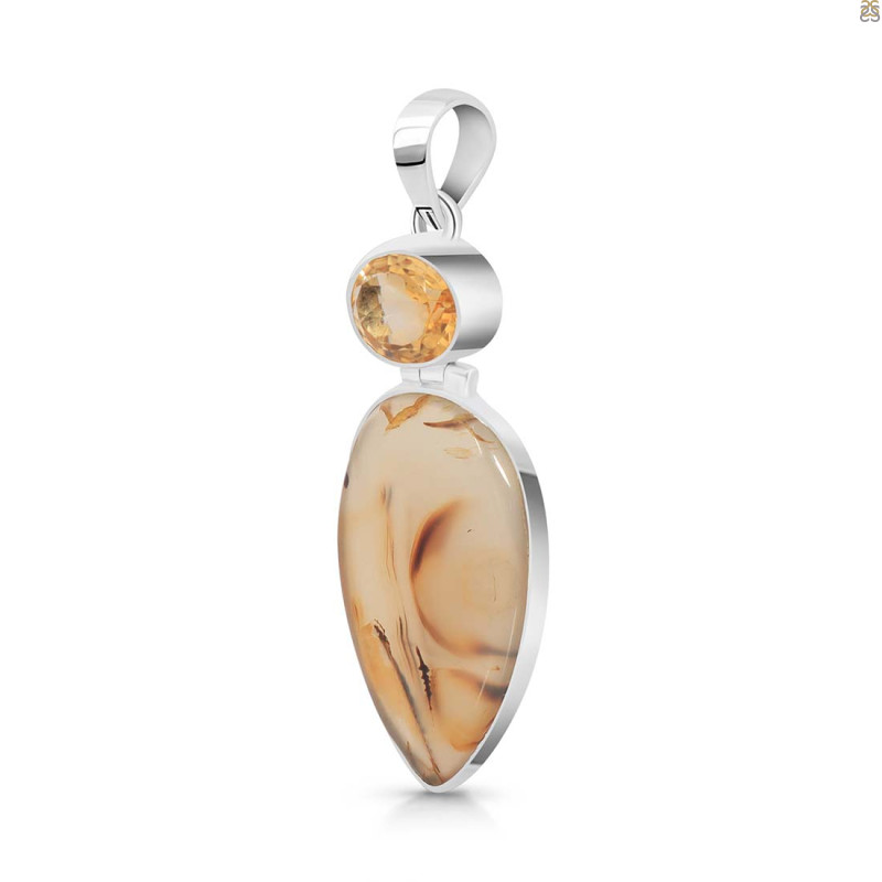 Montana Agate Pendant-2SP
