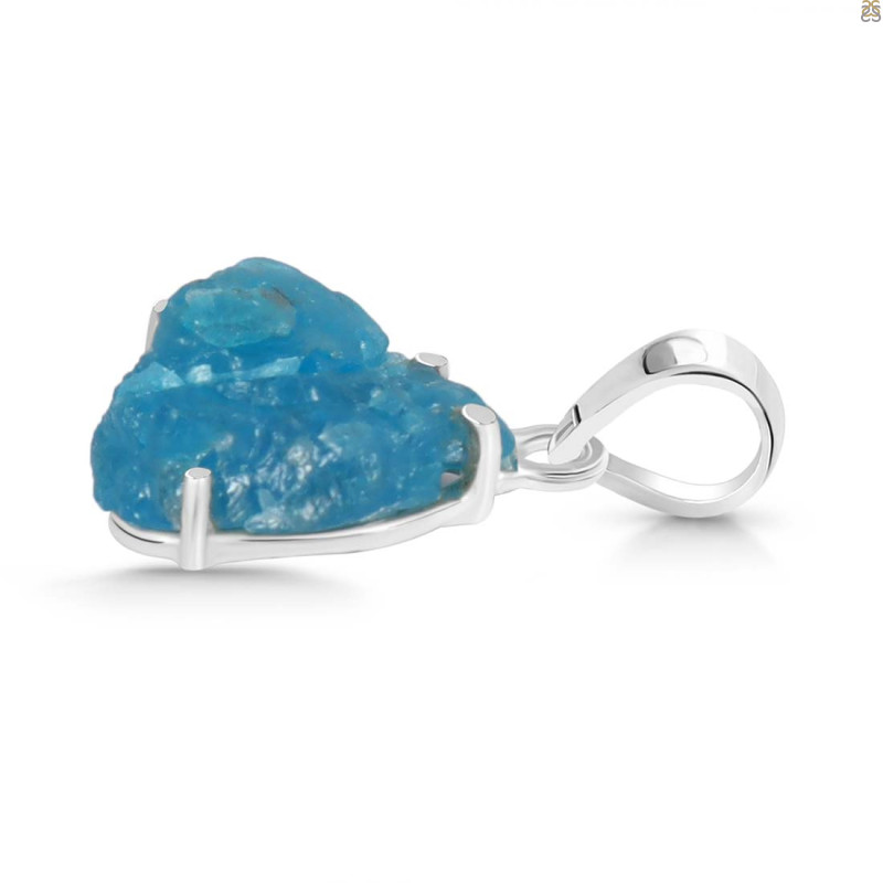 Neon Apatite Rough Pendant-SP NAR-1-40